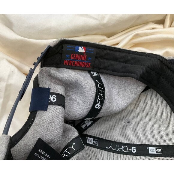 New Era 9Forty Atlanta Braves Hat MLB Baseball Cap Gray Adjustable A-Frame OSFM - Picture 5 of 7